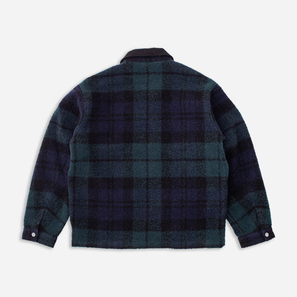 BRUSHED HUNTING JACKET - GREEN / BLACK