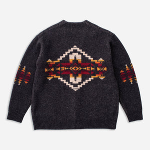 Pendleton - SHETLAND CARDIGAN - BLACK FOUR CORNERS -  - Alternative View 1