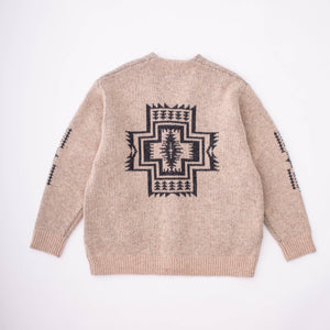 Pendleton - SHETLAND CARDIGAN - IVORY HARDING STAR -  - Alternative View 1