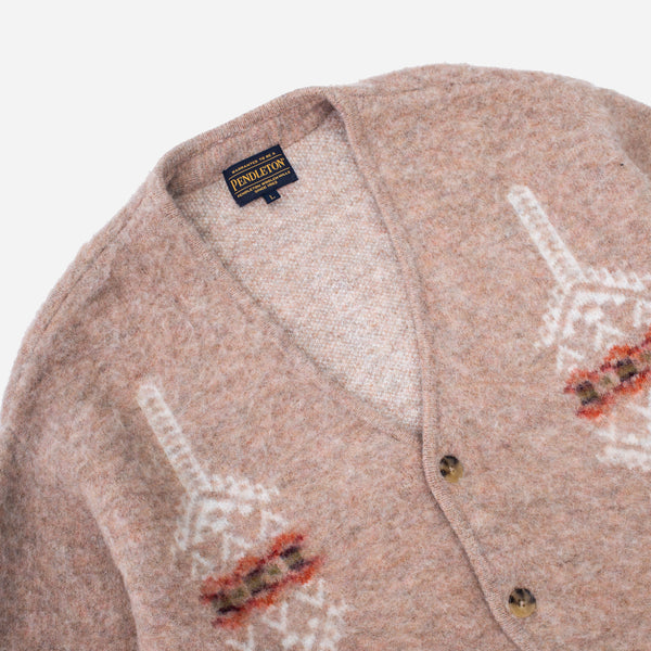 SHAGGY VINTAGE CARDIGAN - BEIGE BEACON ROCK