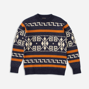 Pendleton - WESTERLEY KNITTED SWEATER  - CHARCOAL -  - Main Front View