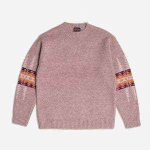 Pendleton - SHETLAND KNITTED SWEATER - BEIGE HARDING -  - Main Front View