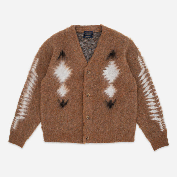 MOHAIR RELAXED SHAGGY CARDIGAN - SPIDER ROCK
