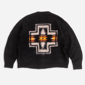 Pendleton - SHAGGY VINTAGE CARDIGAN - CHARCOAL FOUR CORNERS -  - Alternative View 1