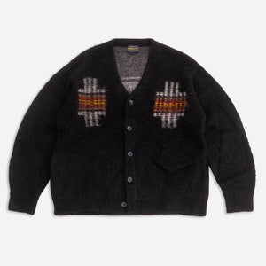 Pendleton - SHAGGY VINTAGE CARDIGAN - CHARCOAL FOUR CORNERS -  - Main Front View