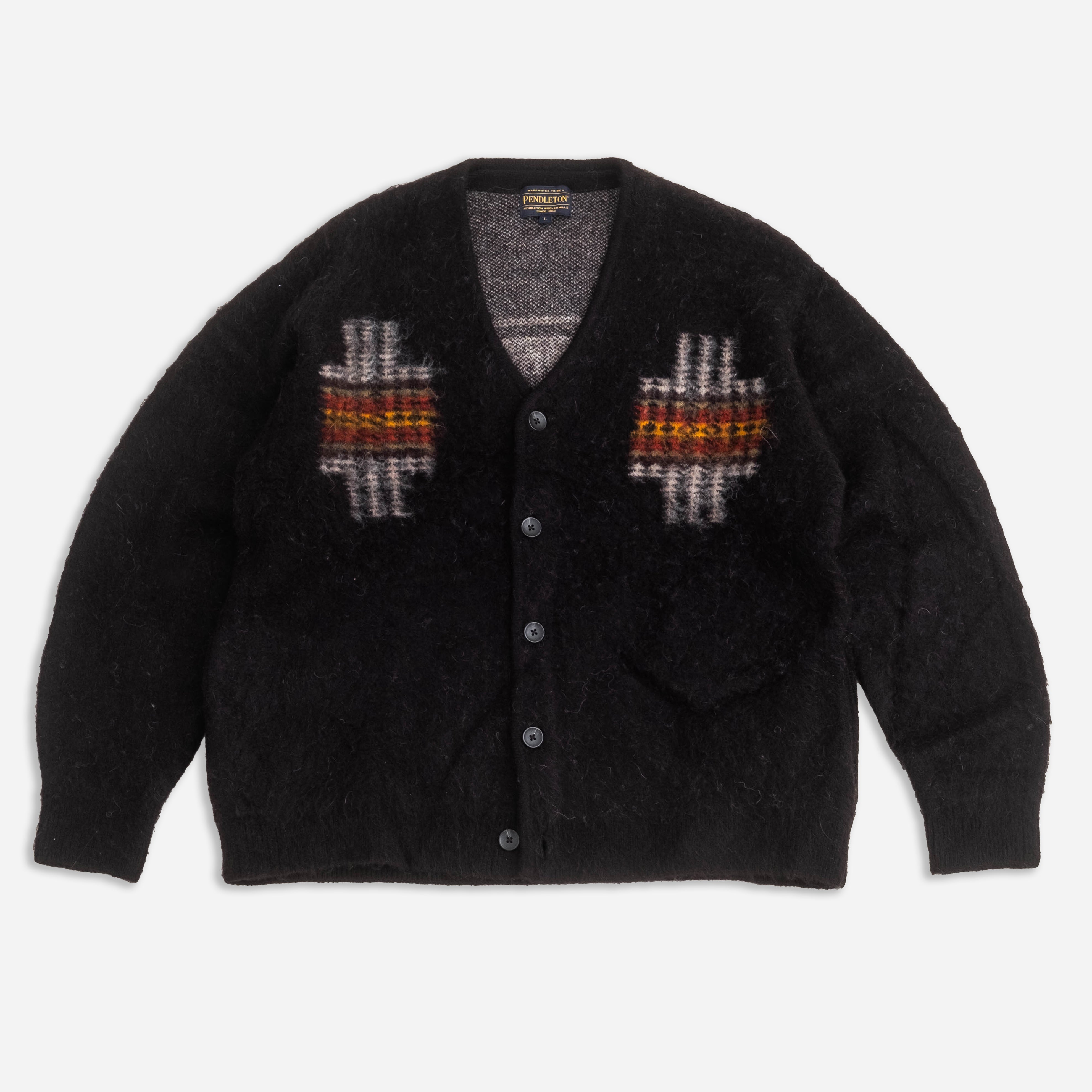Pendleton SHAGGY VINTAGE CARDIGAN CHARCOAL FOUR CORNERS The Great Divide