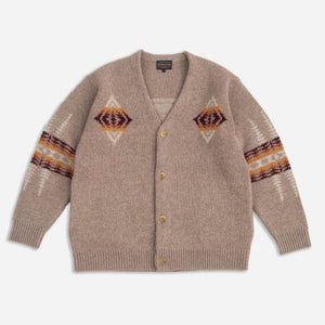 Pendleton - SHETLAND CARDIGAN - BEIGE HARDING -  - Main Front View