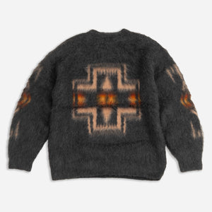 Pendleton - CURLY HAIR PULLOVER SWEATER - BLACK HARDING -  - Alternative View 1