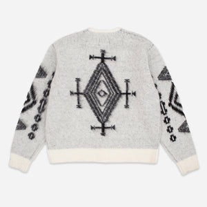 Pendleton - MOHAIR RELAXED SHAGGY CARDIGAN - LOS OJOS WHITE -  - Alternative View 1