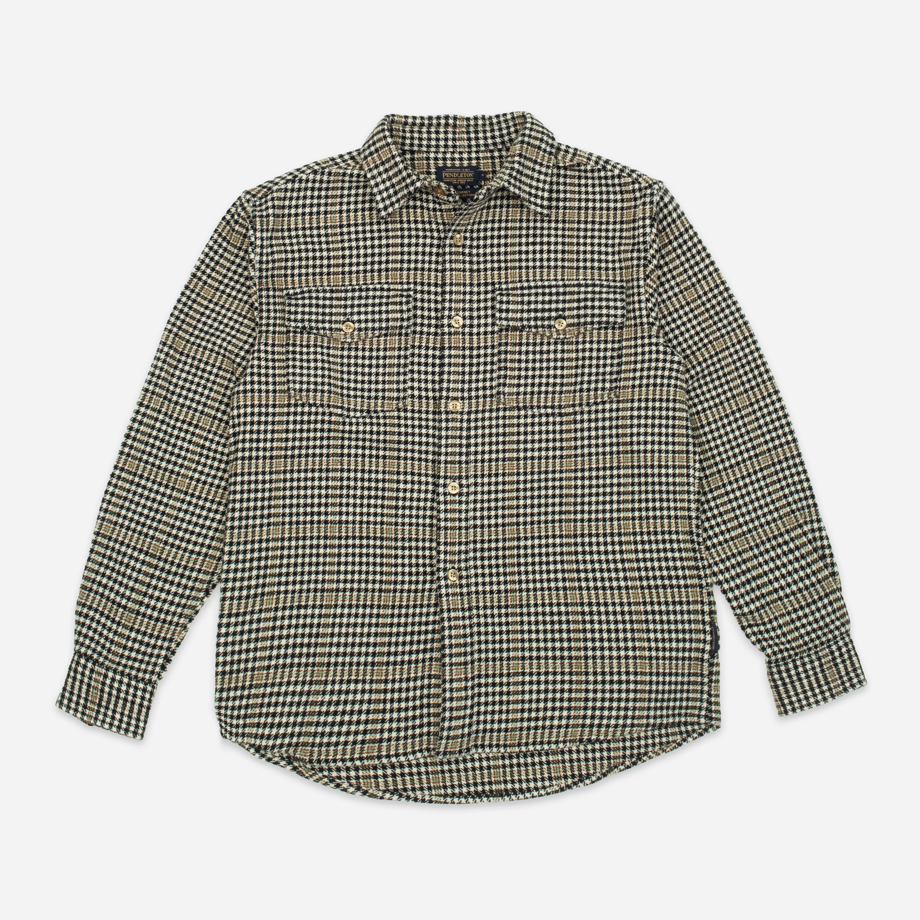 Pendleton BIG POCKET CHECK SHIRT - WHITE/BLACK - The Great Divide