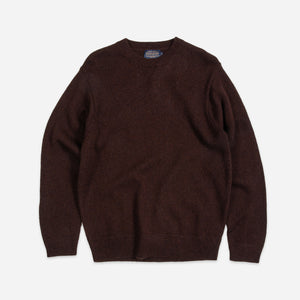 Pendleton - SHETLAND WOOL CREW SWEATER - BERRY MIX -  - Main Front View
