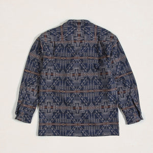 Pendleton - JACQUARD WOOL BOARD SHIRT - HARDING TRAIL NAVY -  - Alternative View 1