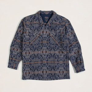 Pendleton - JACQUARD WOOL BOARD SHIRT - HARDING TRAIL NAVY -  - Main Front View