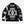 Load image into Gallery viewer, PATCHWORK ICONS BOMBER CARDIGAN - BLACK/WHITE
