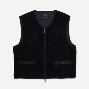 Pendleton - DUFFEL WOOL ZIP VEST - NAVY -  - Main Front View
