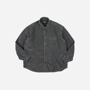 Frizmworks - Frizmworks Pigment 8W Corduroy Shirt - Charcoal -  - Main Front View