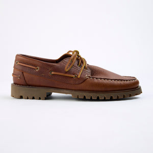 Arrow Moccasin Company - Arrow Moccasin Marblehead Boat Shoe - Pebble Whiskey -  - Alternative View 1