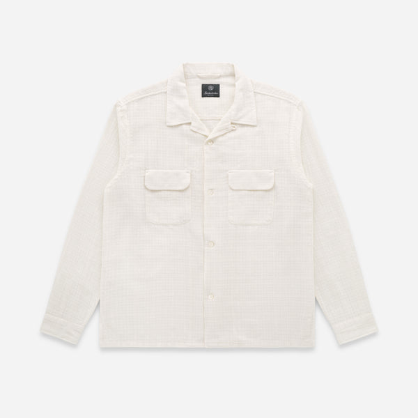 PENNY LOOM LINEN SHIRT - BONE