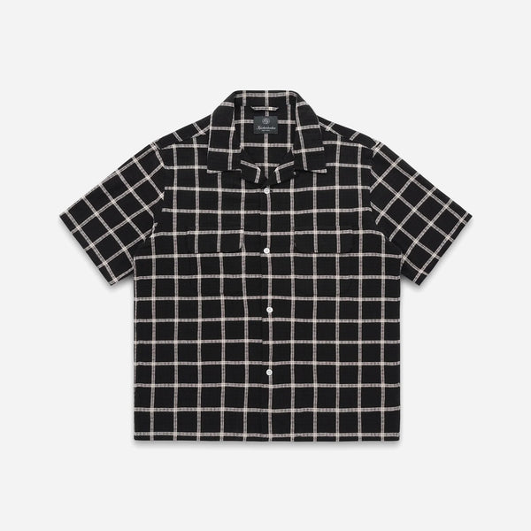 PENNY CHECK SS SHIRT - BLACK