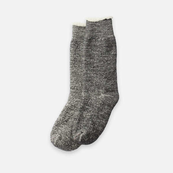 DOUBLE FACE CREW SOCKS - CHARCOAL