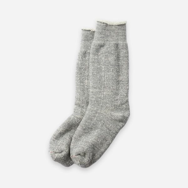 DOUBLE FACE CREW SOCK - MEDIUM GREY