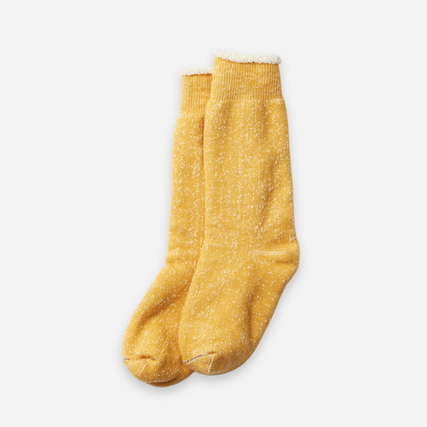 DOUBLE FACE CREW SOCK - YELLOW