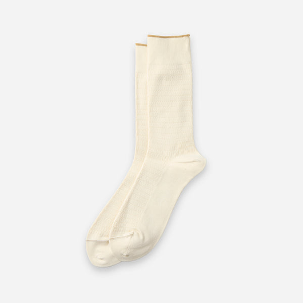COTTON THERMAL SOCKS - ECRU