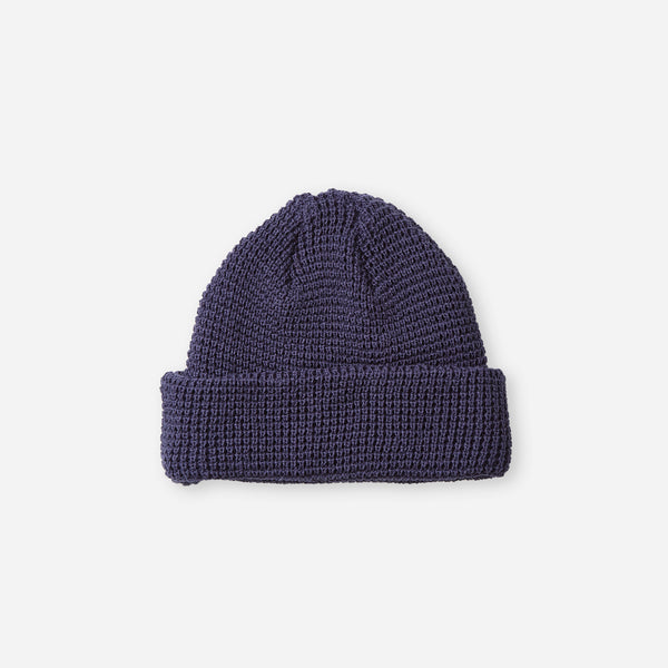 WAFFLE WATCH CAP - FADED NAVY