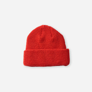 Rototo - WAFFLE WATCH CAP - RED -  - Main Front View