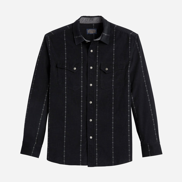 Corduroy Shirt - Washed Black