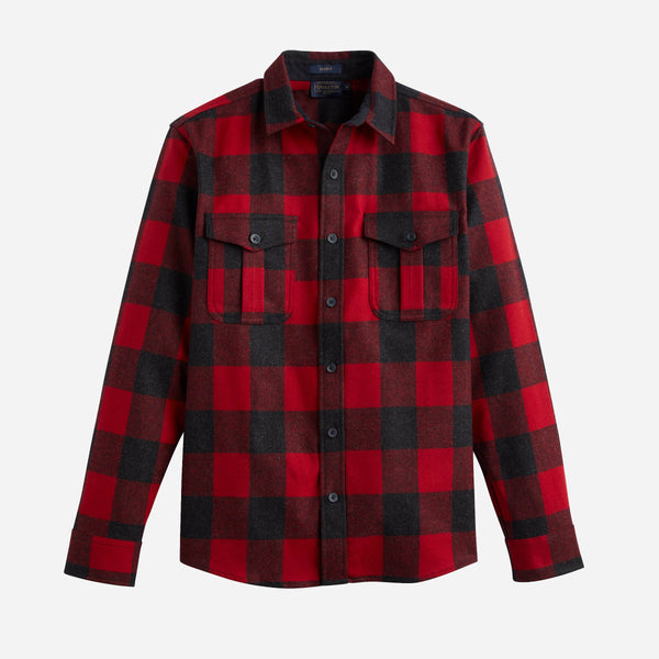 Pendleton Scout Shirt - Red / Oxford Buffalo Check