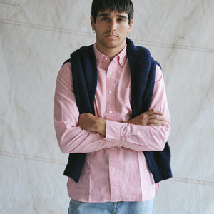 Beams+ - LONDON STRIPE POPLIN SHIRT - RED -  - Alternative View 1