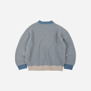 Frizmworks - Frizmworks Rollneck Ringer Knit - Blue -  - Alternative View 1