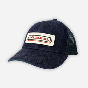 Double RL By Ralph Lauren - MESH DENIM TRUCKER CAP - INDIGO -  - Main Front View