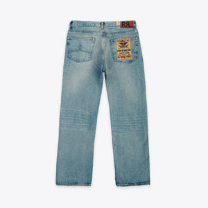 Double RL By Ralph Lauren - RRL Vintage 5 Pocket Selvedge Jean - Bridgeview Wash -  - Alternative View 1