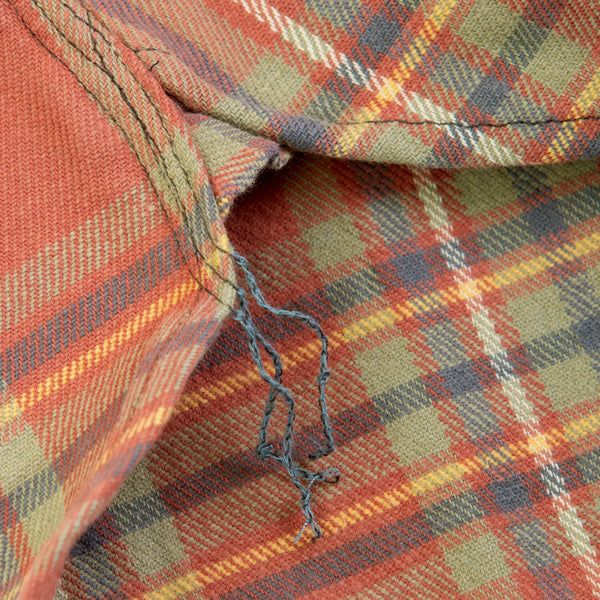 PLAID TWILL WORK SHIRT - RED/BLUE-GREEN