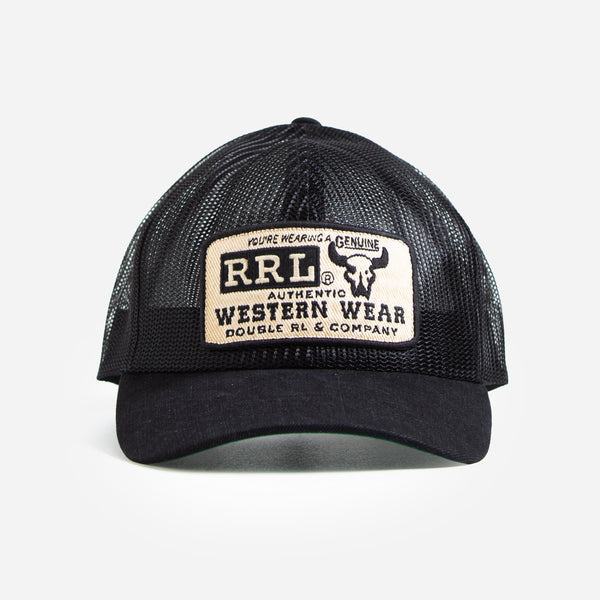 WESTERN TRUCKER CAP - BLACK