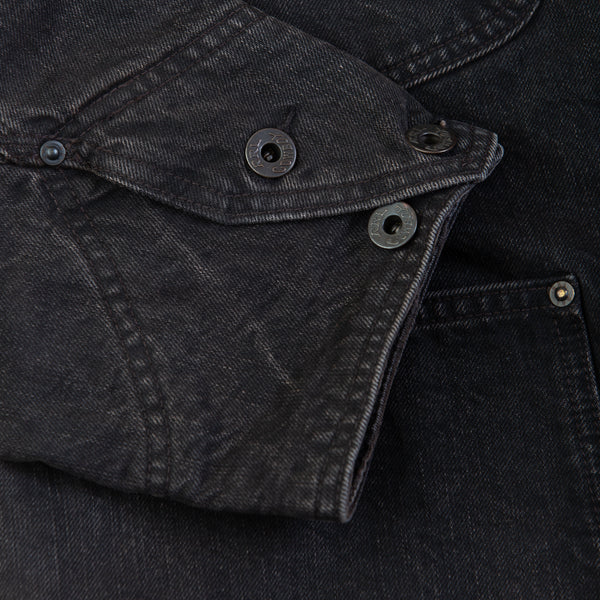 LYNN CANVAS CHORE JACKET - BLACK