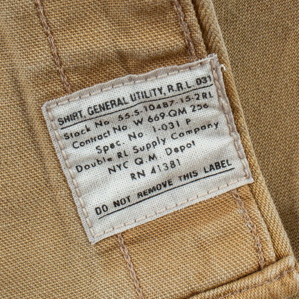 Officer's Long Sleeve Sports Shirt - Faded Tan
