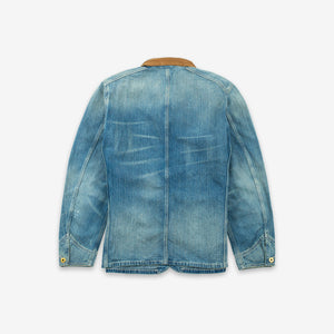 Double RL By Ralph Lauren - Corduroy Collar Denim Jacket - Wrightsville Wash -  - Alternative View 1