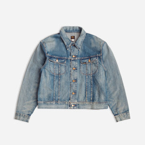 Double RL By Ralph Lauren - RRL Leeland Denim Trucker Jacket Indigo -  - Main Front View