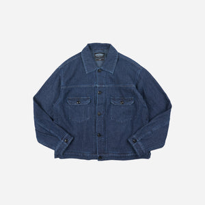 Frizmworks - Frizmworks Sashiko Denim Trucker Jacket - Indigo -  - Main Front View