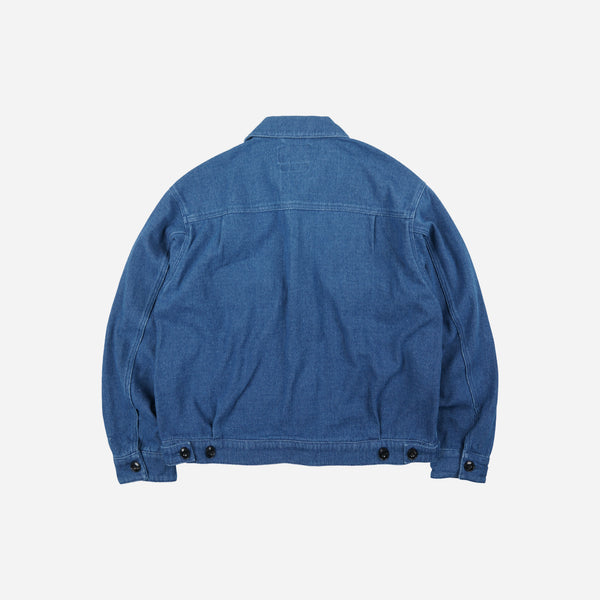 Frizmworks Sashiko Denim Trucker Jacket - Mid Blue