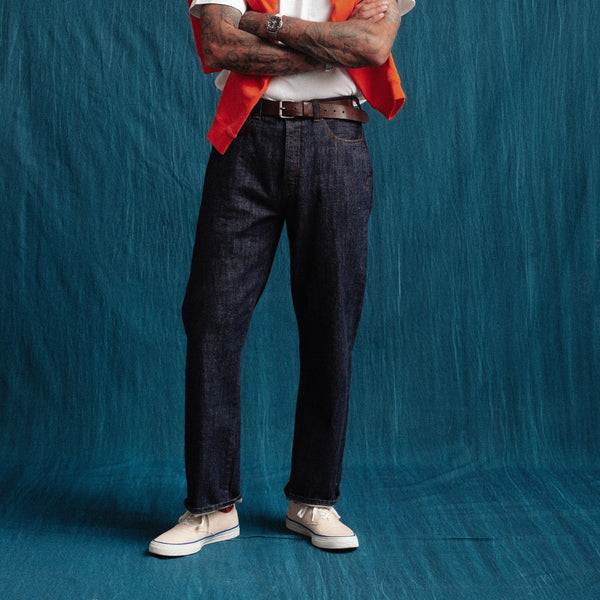 SELVEDGE STRAIGHT LEG DENIM JEAN - INDIGO
