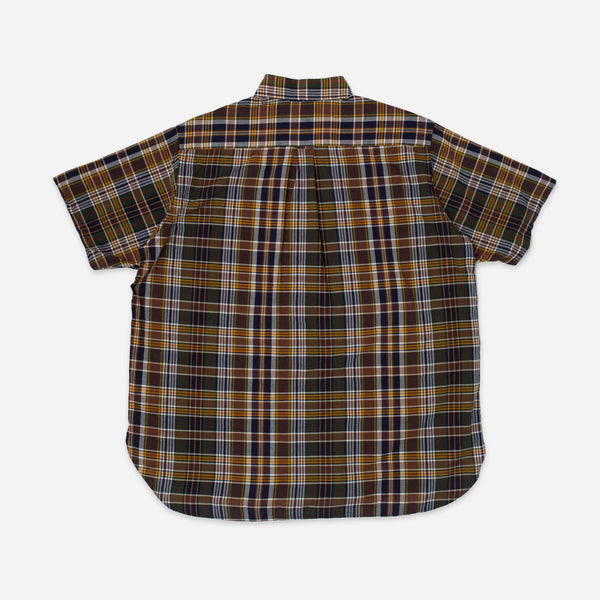 CLASSIC MADRAS SUMMER B.D SHIRT - BROWN/MIX