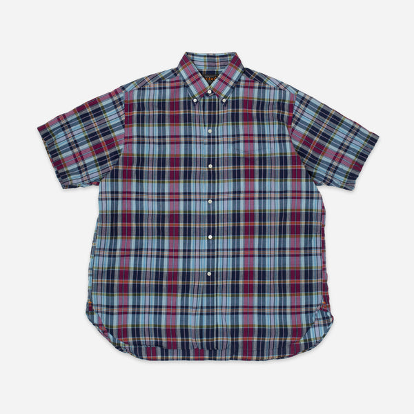 CLASSIC MADRAS SUMMER B.D SHIRT - PURPLE/MIX - IMAGE NEEDED!