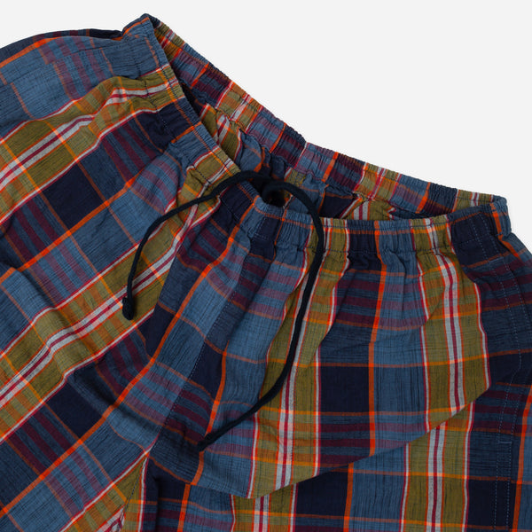 GYM MADRAS SHORTS - RED/GREEN-MIX