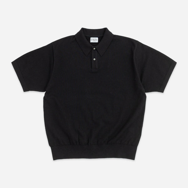 LIGHT WAVE SUMMER POLO SHIRT - BLACK