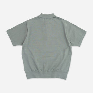 Yonetomi - LIGHT WAVE SUMMER POLO SHIRT - GREY -  - Alternative View 1