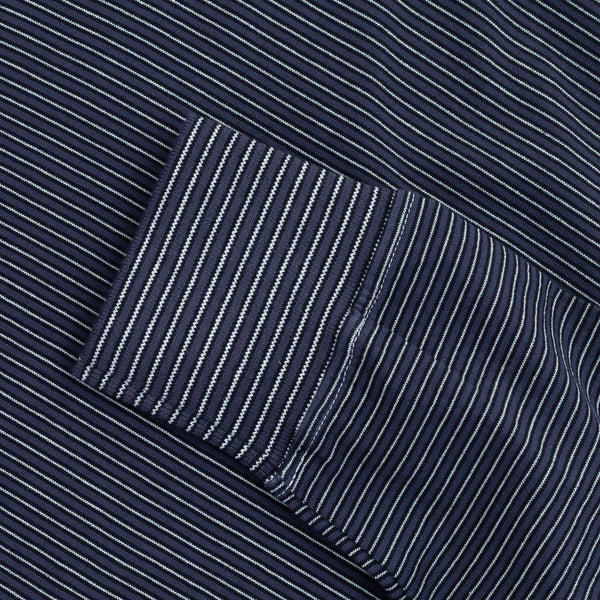 LONG SLEEVE STRIPED T-SHIRT - NAVY/WHITE